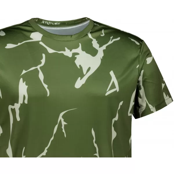  Männer funktionaler T -Shirt Premium ALTISPORT VOJ/ALM052TR01 KHAKI 
