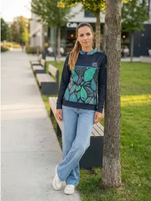 Funktionaler Sweatshirt -Prämie von Frauen ALTISPORT VOJ/ALW061MI01 BLAU