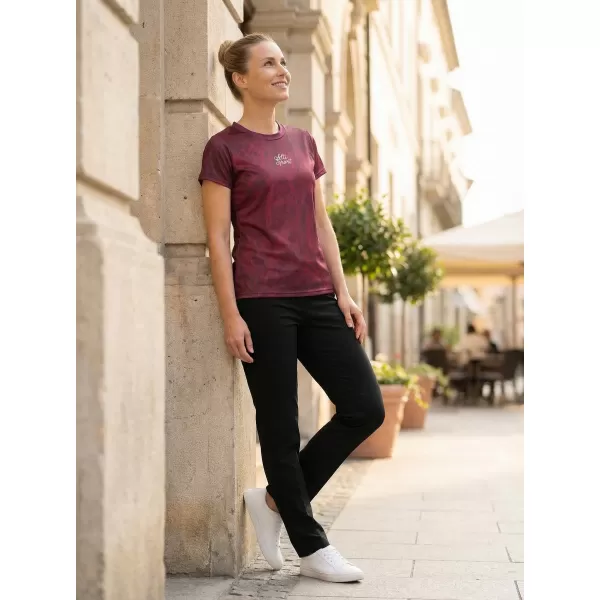  Hochwertiges Funktions-T-Shirt für Damen ALTISPORT VOJ/ALW096TR01 BURGUND 
