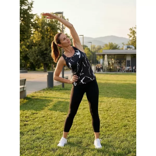  Funktionaler Tanktoper der Frauen auf Prämie ALTISPORT VOJ/ALW052TIL01 SCHWARZ 