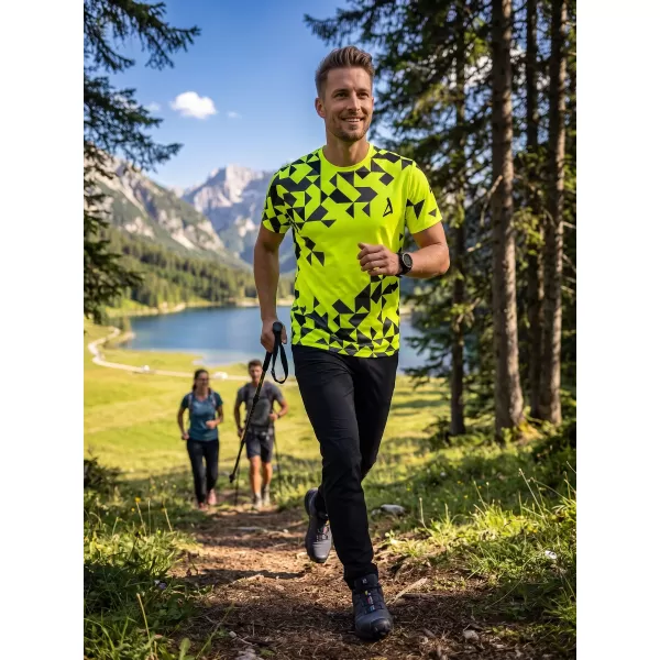  Männer funktionaler T -Shirt Premium ALTISPORT VOJ/ALM108TR01 NEON 
