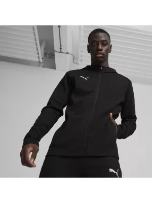 Herren-Sweatshirt PUMA TEAMFINAL CASUALS HOODED JKT 658528_03 PUMA BLACK/PUMA SILBER