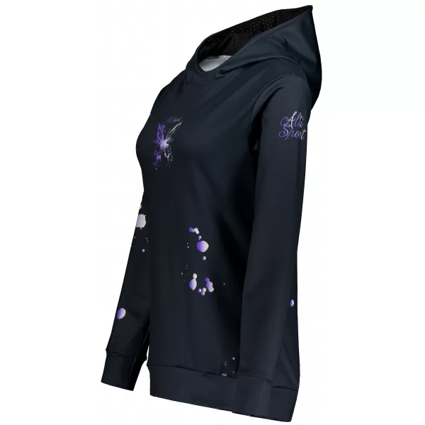  Funktionaler Sweatshirt -Prämie von Frauen ALTISPORT VOJ/ALW077MI01 SCHWARZ/LILA 