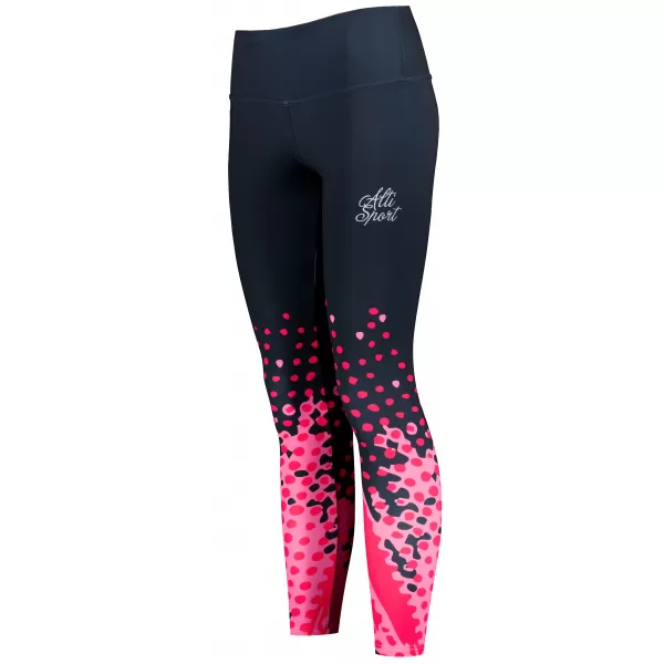  Frauen -Leggings Premium ALTISPORT VOJ/ALW109LEG01 ROSA SCHWARZ 