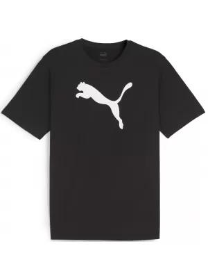 Herren-T-Shirt PUMA TEAMRISE LOGO JERSEY COTTON 658705_03 PUMA BLACK/PUMA WEIß