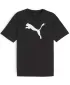 Herren-T-Shirt PUMA TEAMRISE LOGO JERSEY COTTON 658705_03 PUMA BLACK/PUMA WEIß