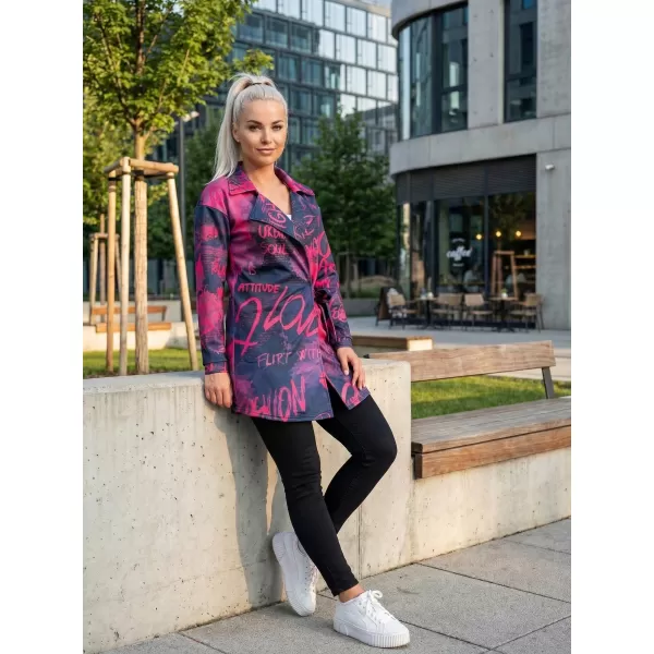  Premium-Sweattasche für Damen ALTISPORT VOJ/ALW105MI05 SCHWARZ ROSA 