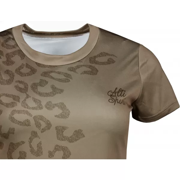  Frauenfunktional T -Shirt Premium ALTISPORT VOJ/ALW047TR01 HELLBRAUN 
