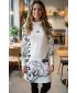 Damen erweitertes Premium -Sweatshirt ALTISPORT VOJ/ALW0106MI06 WEIß