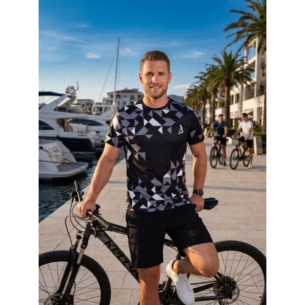  Männer funktionaler T -Shirt Premium ALTISPORT VOJ/ALM108TR01 SCHWARZ 