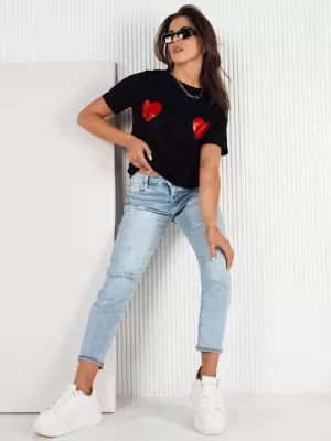 Damen-T-Shirt DSTREET PALIS RY2430 SCHWARZ