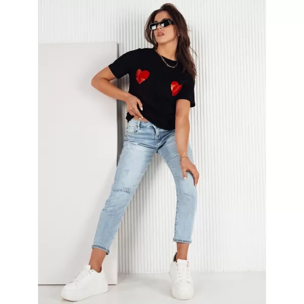  Damen-T-Shirt DSTREET PALIS RY2430 SCHWARZ 