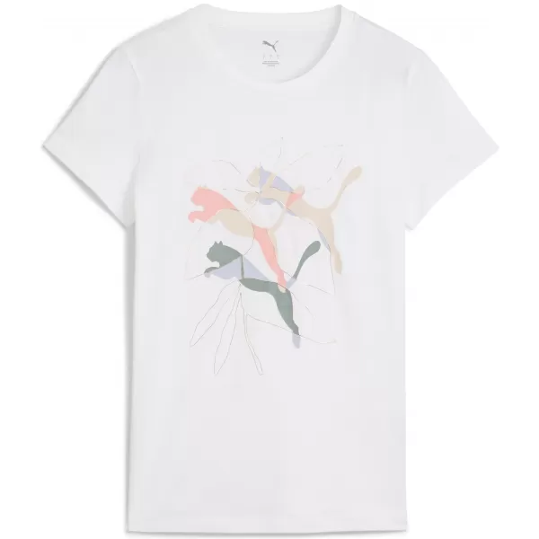  Hemd PUMA GRAPHICS BRANDED LEAF TEE 685082_02 PUMA WEIß 