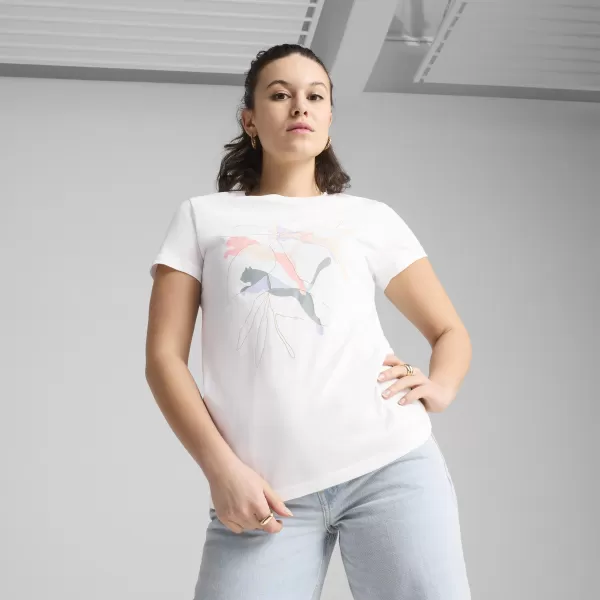  Hemd PUMA GRAPHICS BRANDED LEAF TEE 685082_02 PUMA WEIß 