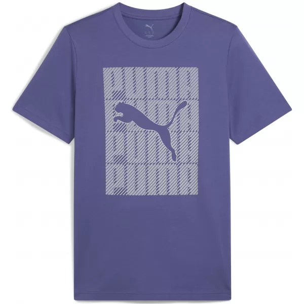  Herren-T-Shirt PUMA GRAPHICS WORDING TEE 684825_46 BLAUER KRISTALL 