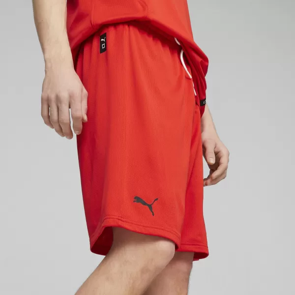  Shorts PUMA HOOPS TEAM PRACTICE SHORT 676641_03 PUMA ROT 
