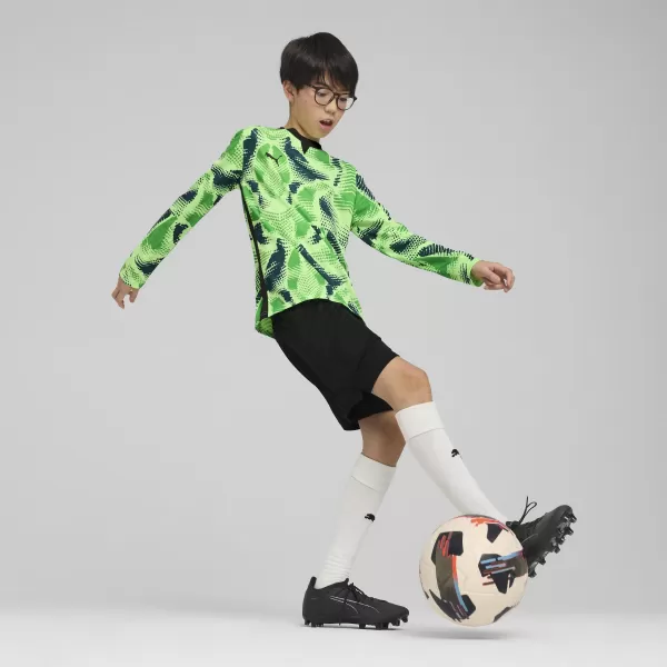  Kindertrikot PUMA TEAMTARGET GK LS JERSEY JR 706521_20 FIZZY LIME / SPRUDELER LIMETTEN / PUMA SCHWARZ 