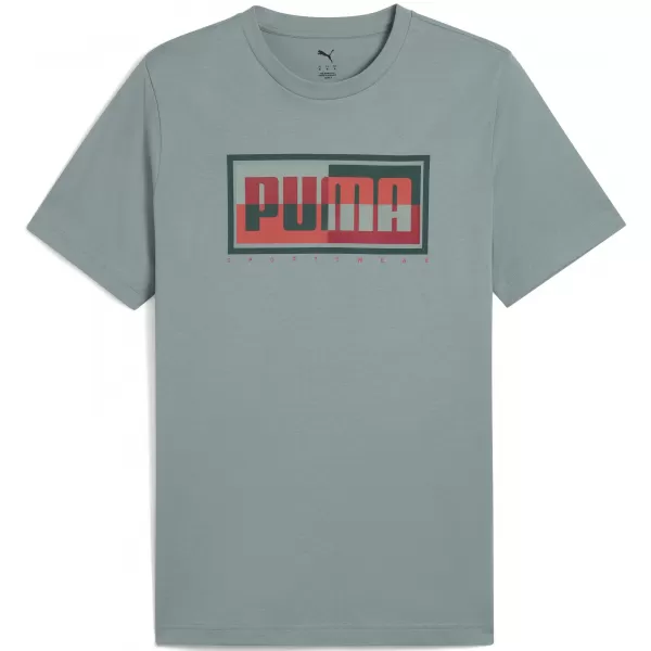  Herren-T-Shirt PUMA GRAPHICS BOX TEE 684827_30 GRÜNER MOND 