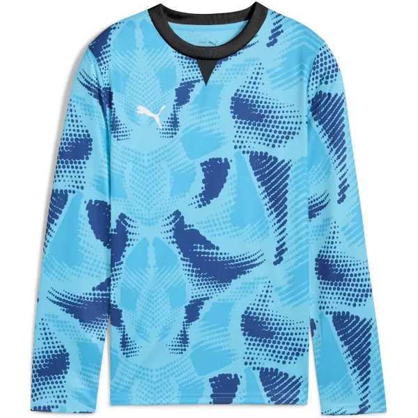  Kindertrikot PUMA TEAMTARGET GK LS JERSEY JR 706521_02 BRIGHT AQUA / HELLES AQUA / PUMA WEIß 