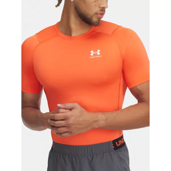  Herren-T-Shirt UNDER ARMOUR HG ARMOUR COMP SS 1361518-847 ORANGE 