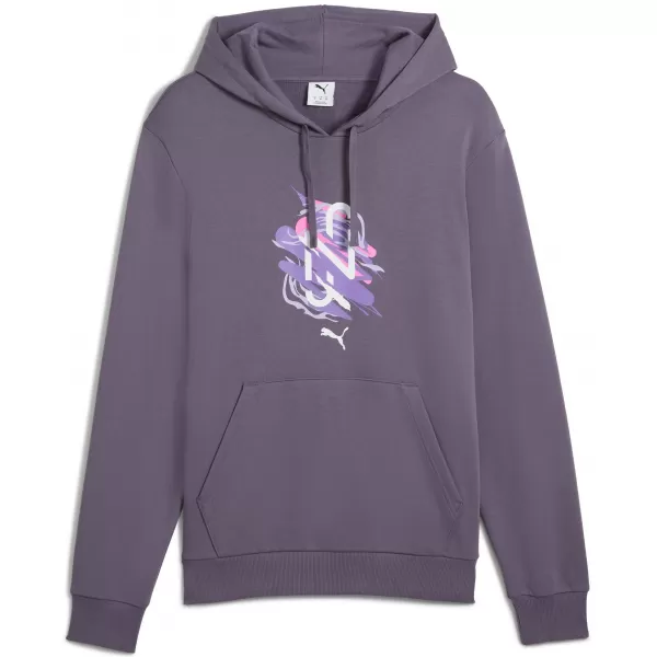  Herren -Sweatshirt PUMA NEYMAR JR CREATIVITY HOODIE 660099_01 LILA HOLZKOHLE 