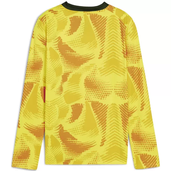  Kindertrikot PUMA TEAMTARGET GK LS JERSEY JR 706521_23 FLURO YELLOW PES / FLURO GELBE PES /PUMA SCHWARZ 