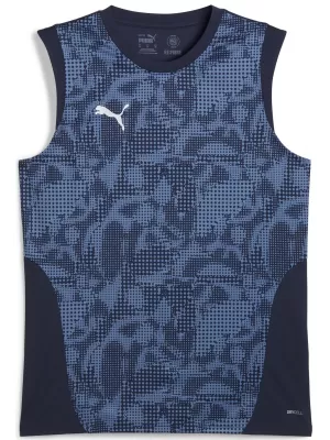 Herren -Trikot PUMA TEAMCUP TRAINING SL JERSEY 659168_06 PUMA NAVY/PUMA SILBER