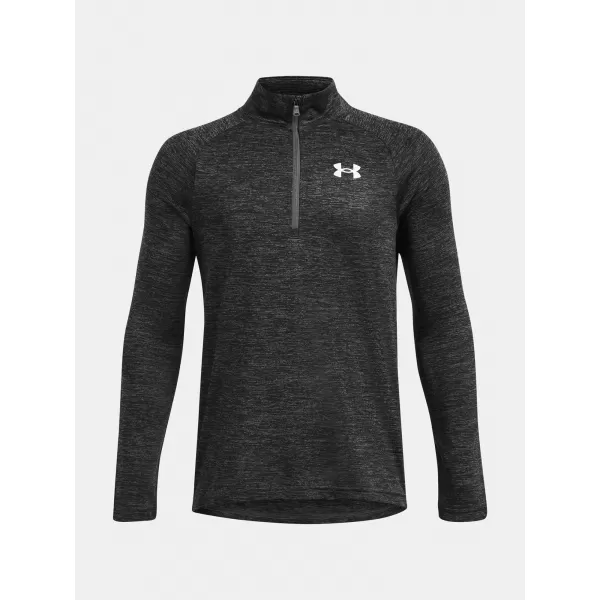  T-Shirt für Jungen UNDER ARMOUR TECH 2.0 1/2 ZIP 1363286-026 GRAU 
