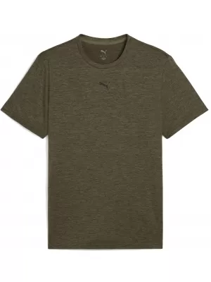 Herren-T-Shirt PUMA ESSENTIALS HEATHER CAT TEE 525920_81 LOBEN GREEN HEATHER