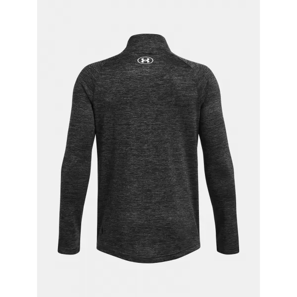  T-Shirt für Jungen UNDER ARMOUR TECH 2.0 1/2 ZIP 1363286-026 GRAU 