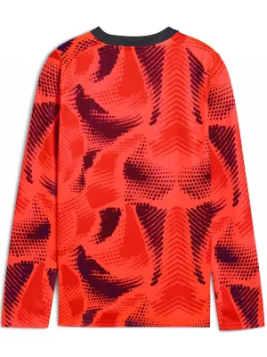 Kindertrikot PUMA TEAMTARGET GK LS JERSEY JR 706521_01 NRGY RED / NRGY ROT / PUMA WEIß