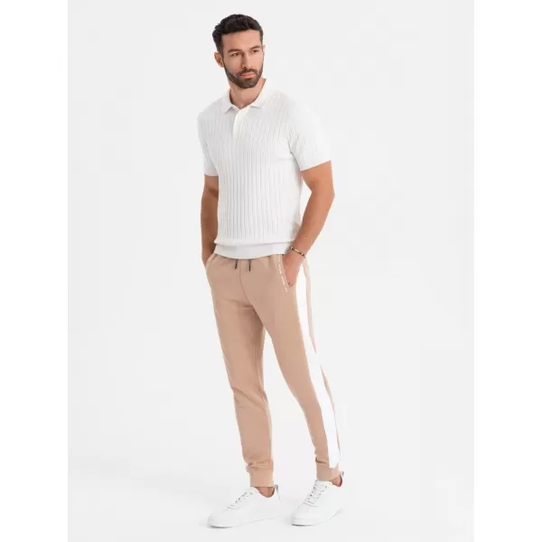  Herren -Traursanzüge OMBRE OM-PASK-0229 BEIGE 
