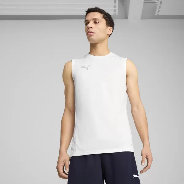  Herren -Trikot PUMA TEAMCUP TRAINING SL JERSEY 659168_04 PUMA WEIß/PUMA SILBER 