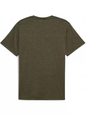 Herren-T-Shirt PUMA ESSENTIALS HEATHER CAT TEE 525920_81 LOBEN GREEN HEATHER