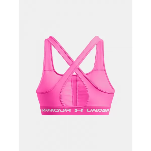  Damen-BH UNDER ARMOUR CROSSBACK MID BRA 1361034-656 ROSA 