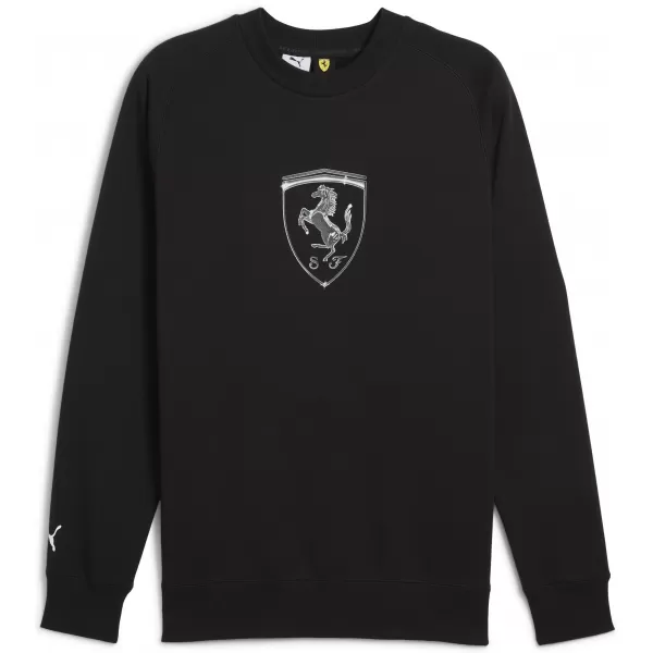  Herren -Sweatshirt PUMA FERRARI RACE BIG SHIELD CREW 630193_01 PUMA SCHWARZ 
