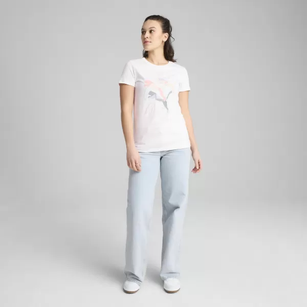  Hemd PUMA GRAPHICS BRANDED LEAF TEE 685082_02 PUMA WEIß 