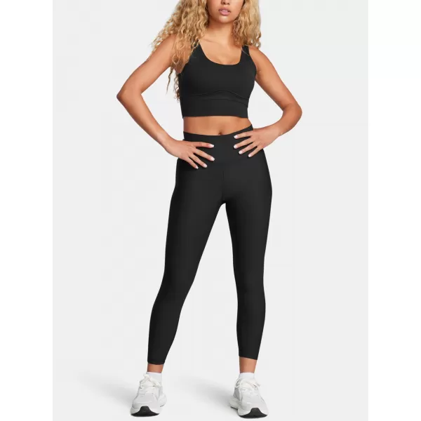  Leggings für Damen UNDER ARMOUR MERIDIAN RIB ANKLE LEG 1386467-001 SCHWARZ 