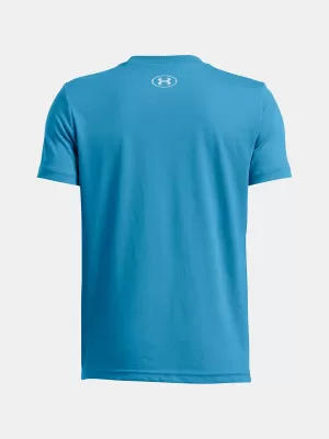 T-Shirt für Jungen UNDER ARMOUR B LOGO WORDMARK SS 1389963-452 BLAU