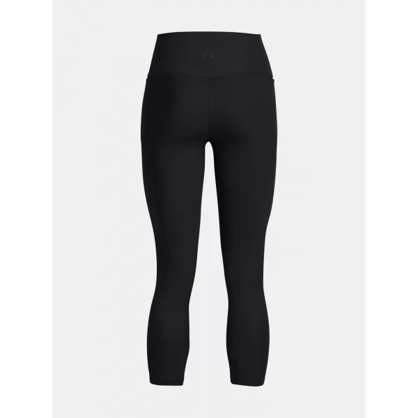  Leggings für Damen UNDER ARMOUR MERIDIAN RIB ANKLE LEG 1386467-001 SCHWARZ 