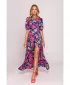 Kleid MOE M858 BLAU/ROSA