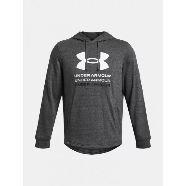  Herren-Sweatshirt UNDER ARMOUR RIVAL TERRY GRAPHIC HOOD 1386047-025 GRAU 