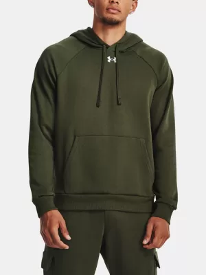 Herren-Sweatshirt UNDER ARMOUR RIVAL FLEECE HOODIE 1379757-390 GRÜN