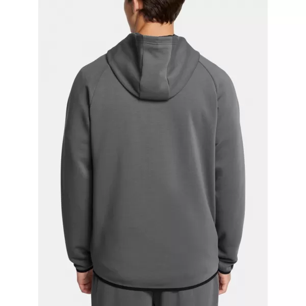  Herren-Sweatshirt UNDER ARMOUR UA UNSTOPPABLE FLC FZ HD EU GRAU 