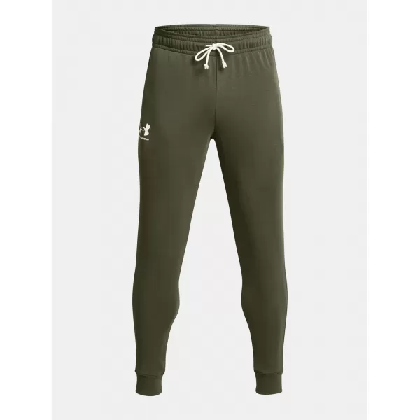  Herren-Jogginghose UNDER ARMOUR RIVAL TERRY JOGGER 1380843-390 GRÜN 
