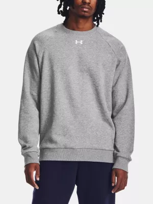 Herren-Sweatshirt UNDER ARMOUR RIVAL FLEECE CREW 1379755-025 GRAU