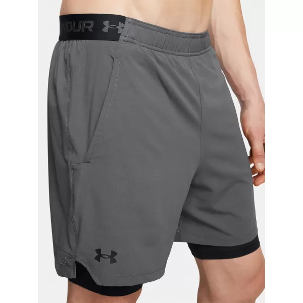  Herrenshorts UNDER ARMOUR VANISH WOVEN 2IN1 STS 1373764-025 GRAU 