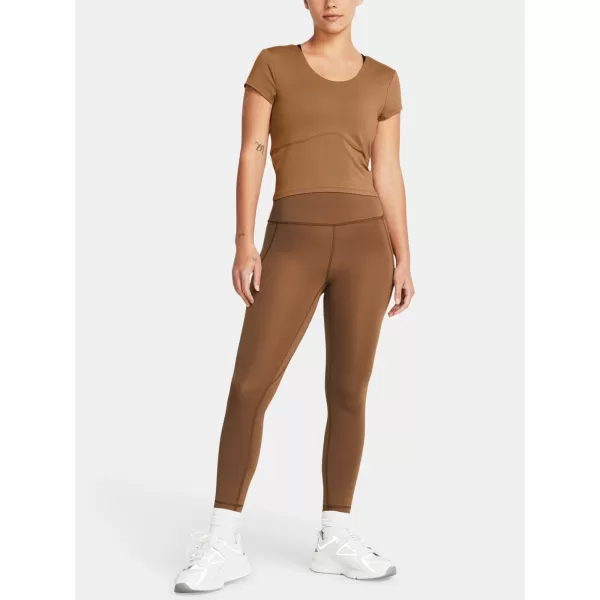  Leggings für Damen UNDER ARMOUR MERIDIAN ANKLE LEG 1382525-253 BRAUN 
