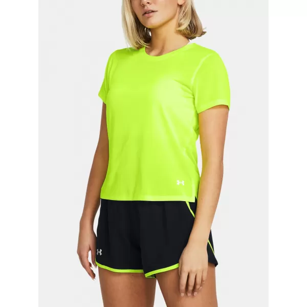  Damen-T-Shirt UNDER ARMOUR LAUNCH SHORTSLEEVE 1382434-731 GRÜN 
