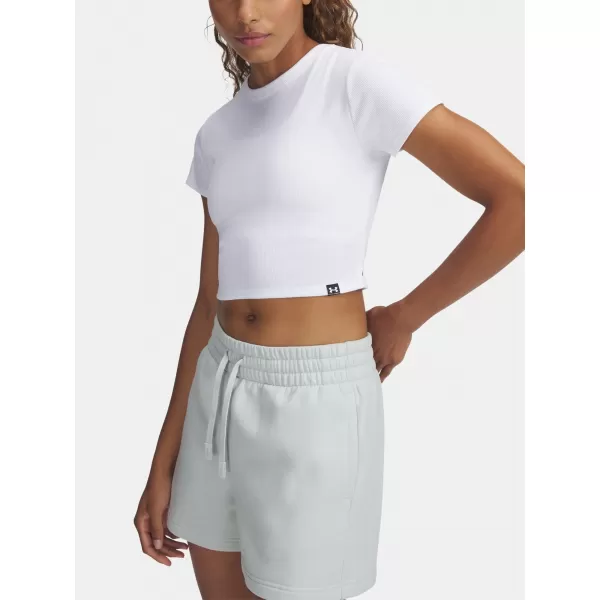  Damen-T-Shirt UNDER ARMOUR RIVAL RIB BABY TEE 6000264-100 WEIß 